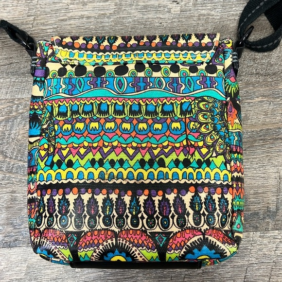 Sakroots Artist Circle Small Flap Messenger Bag -Rainbow Spirit Desert - Picture 7 of 8